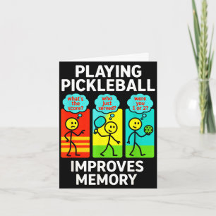 Tarjeta Jugar pickleball mejora la memoria - jugador diver