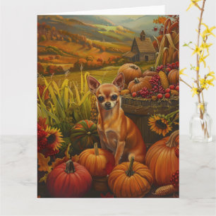 Tarjeta Jugo Chihuahua otoño cosecha Acción de Gracias