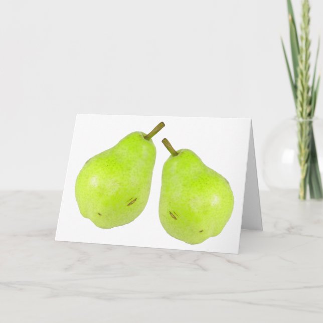 Tarjeta Jugo Verde Pear Fresco Y Dulce (Anverso)
