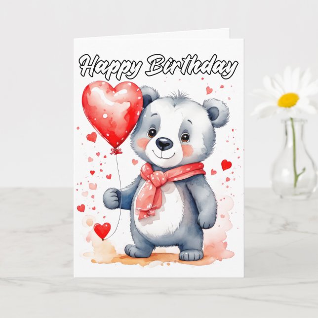 Tarjeta Jugoso pequeño Koala lleva feliz cumpleaños (Planta pequeña)