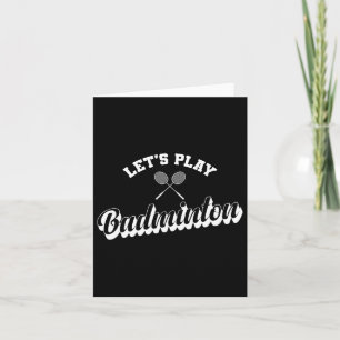 Tarjeta Juguemos a Dminton