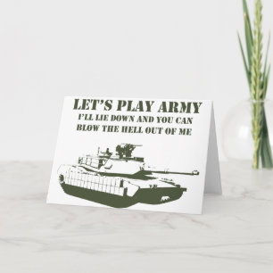 Tarjeta Juguemos al ejército