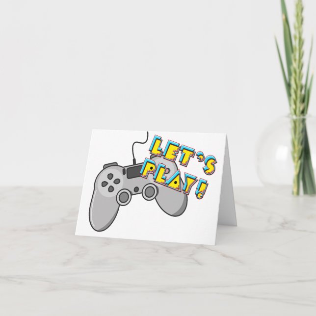 Tarjeta Juguemos videojuegos (Anverso)