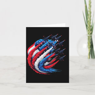 Tarjeta Juguetes De Combate Patriótico Rojo Azul Humo Usa