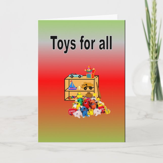 Tarjeta Juguetes para todos (Anverso)
