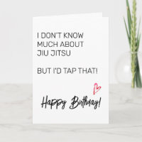 Jui Jitsu Birthday Card