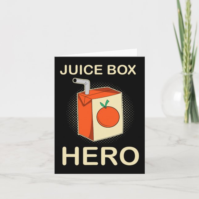 Tarjeta Juice Box Hero Diabetes Awareness Mes (Anverso)