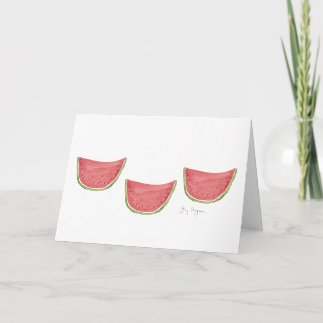 Tarjeta Juicy Watermelon Cards (Anverso)
