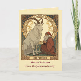 Tarjeta Julbocken And Jultomten Scandinavian Style