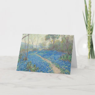 Tarjeta Julian Onderdonk - Una colina de Bluebonnets