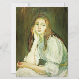 Tarjeta Julie Daydreaming (bella joven mujer)