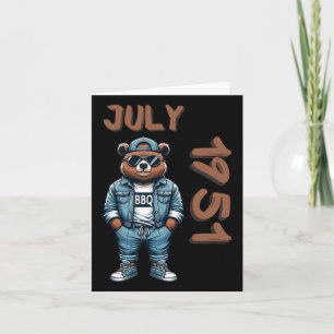 Tarjeta Julio Rey Grill Maestro Bear Lover Papá Cumpleaños