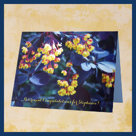 Tarjeta JUMBO Nombre Personalizado Retirada Felicitaciones