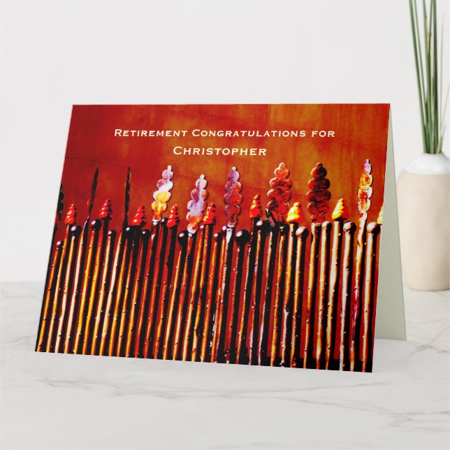 Tarjeta JUMBO Retirement Felicitaciones Personalizadas (Anverso)