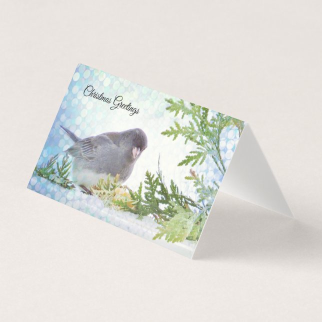 Tarjeta Junco - Te deseo felicidad y alegría (Anverso)