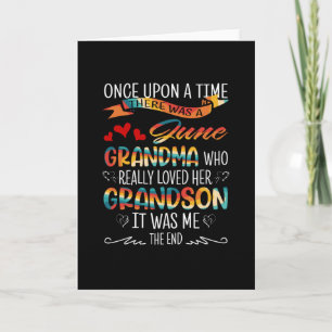 Tarjeta June Grandma, la abuela que realmente ama a sus ni