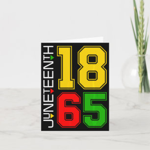 Tarjeta junenth 1865 historia negra orgulloso africano ame