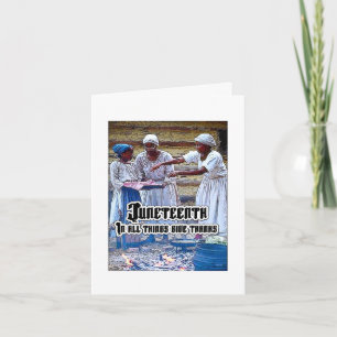 Tarjeta Juneteenth