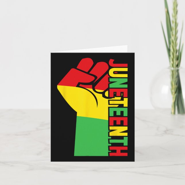 Tarjeta Juneteenth 1  (Anverso)