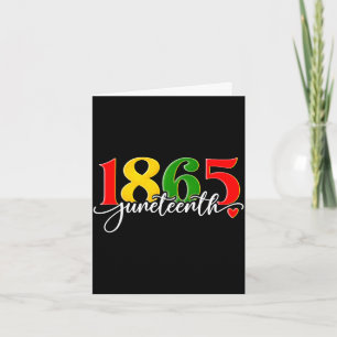 Tarjeta Juneteenth 1865 afroamericano historia negra hombr