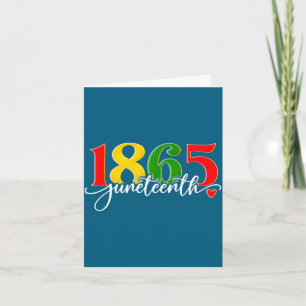 Tarjeta Juneteenth 1865 afroamericano historia negra hombr