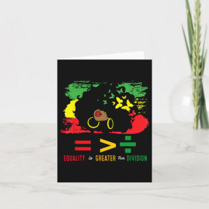 Tarjeta Juneteenth 19 de junio de 1865 La igualdad es mayo