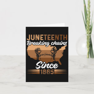 Tarjeta Juneteenth afroamericano 1865