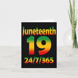 Tarjeta Juneteenth Ancestros Negro Africano Melanina 19 de