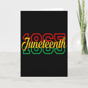 Tarjeta Juneteenth Celebra la Libertad Negra 1865 Historia
