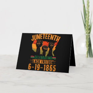 Tarjeta Juneteenth Celebrando la Libertad Negra 186 Africa