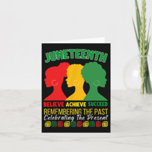 Tarjeta Juneteenth es mi día de la independencia Cree Logr