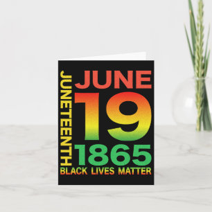 Tarjeta Juneteenth es mi día de la independencia Gratis Ho
