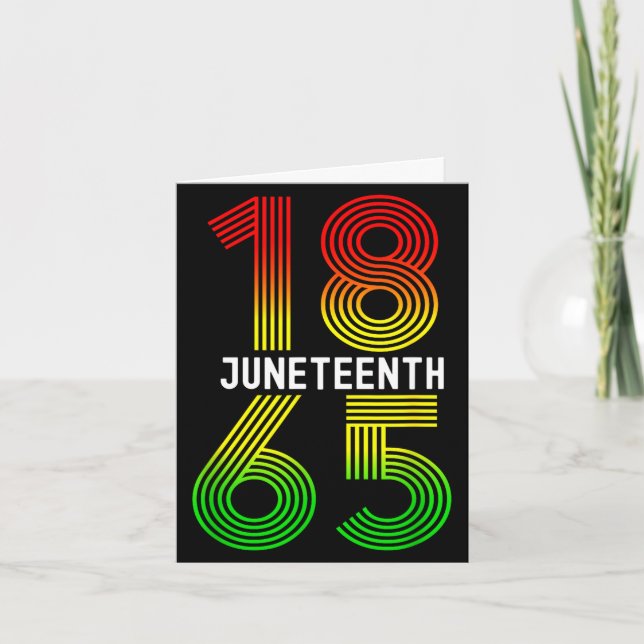 Tarjeta Juneteenth es mi día de la independencia orgullo n (Anverso)