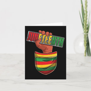 Tarjeta Juneteenth Historia Negra Afro Americano Africano