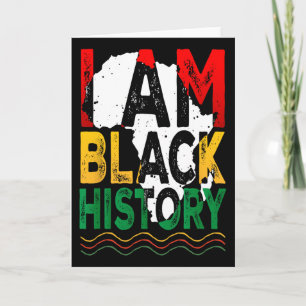 Tarjeta Juneteenth Historia Negra Negra Afroamericana