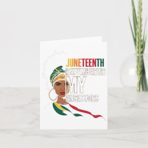 Tarjeta Juneteenth Libertad Afroamericana Historia Negra