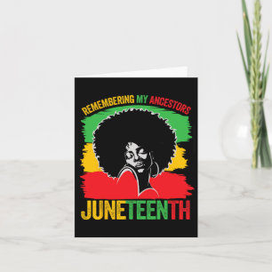 Tarjeta Juneteenth Mujeres Negras Ancestros Afroamericanos