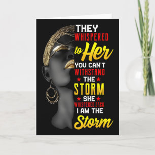 Tarjeta Juneteenth Yo Soy La Tormenta Mujeres Negras Mes d