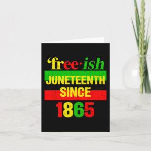 Tarjeta Junio de 1865 Historia negra Libertad afroamerican