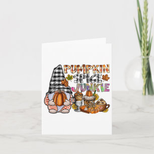 Tarjeta Junkie Gnomes Spice Spice Fall Otoño Thanksgivi