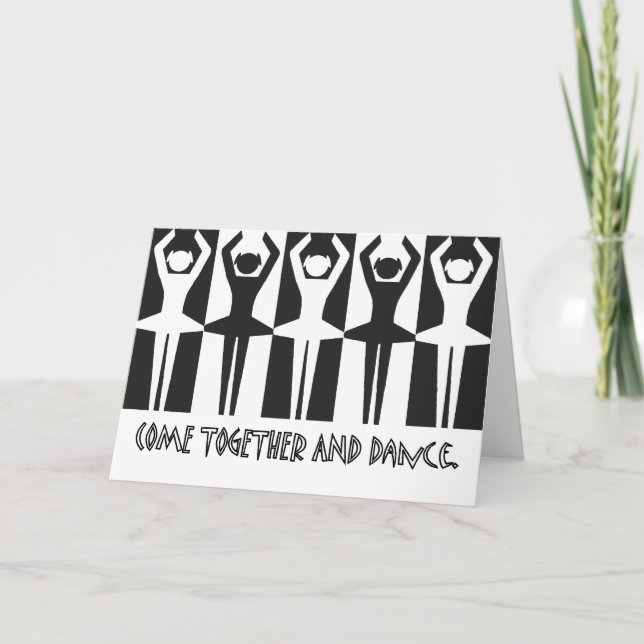 Tarjeta Juntar y bailar (Anverso)
