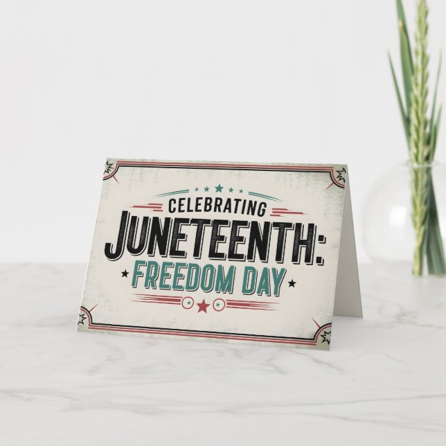 Tarjeta Junte eterno | Celebrando el Día de la Libertad (Anverso)