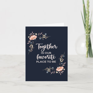 Tarjeta Juntos es nuestro lugar favorito para estar   tarj