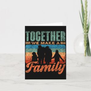Tarjeta Juntos hacemos una reunión familiar Familias