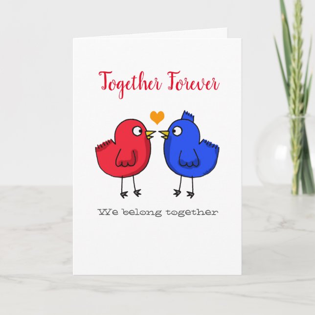 Tarjeta juntos para siempre (Anverso)