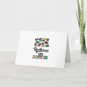 Tarjeta Juntos Somos Fuertes y Mejor Motivación Social