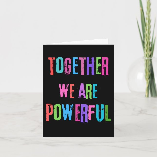 Tarjeta Juntos Somos Poderosos (Anverso)