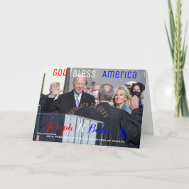 Tarjeta Juramento de investidura de Joe Biden
