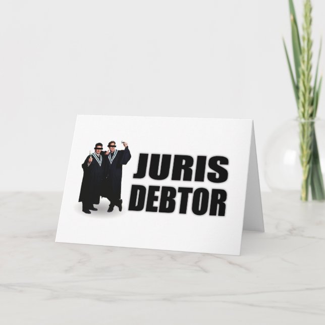 Tarjeta "Juris Debtor" Notecards (Anverso)