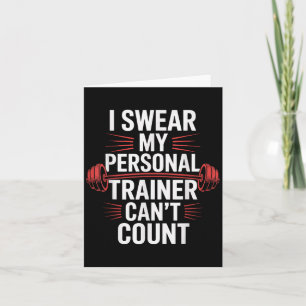 Tarjeta Juro que mi entrenador no puede contar Gym